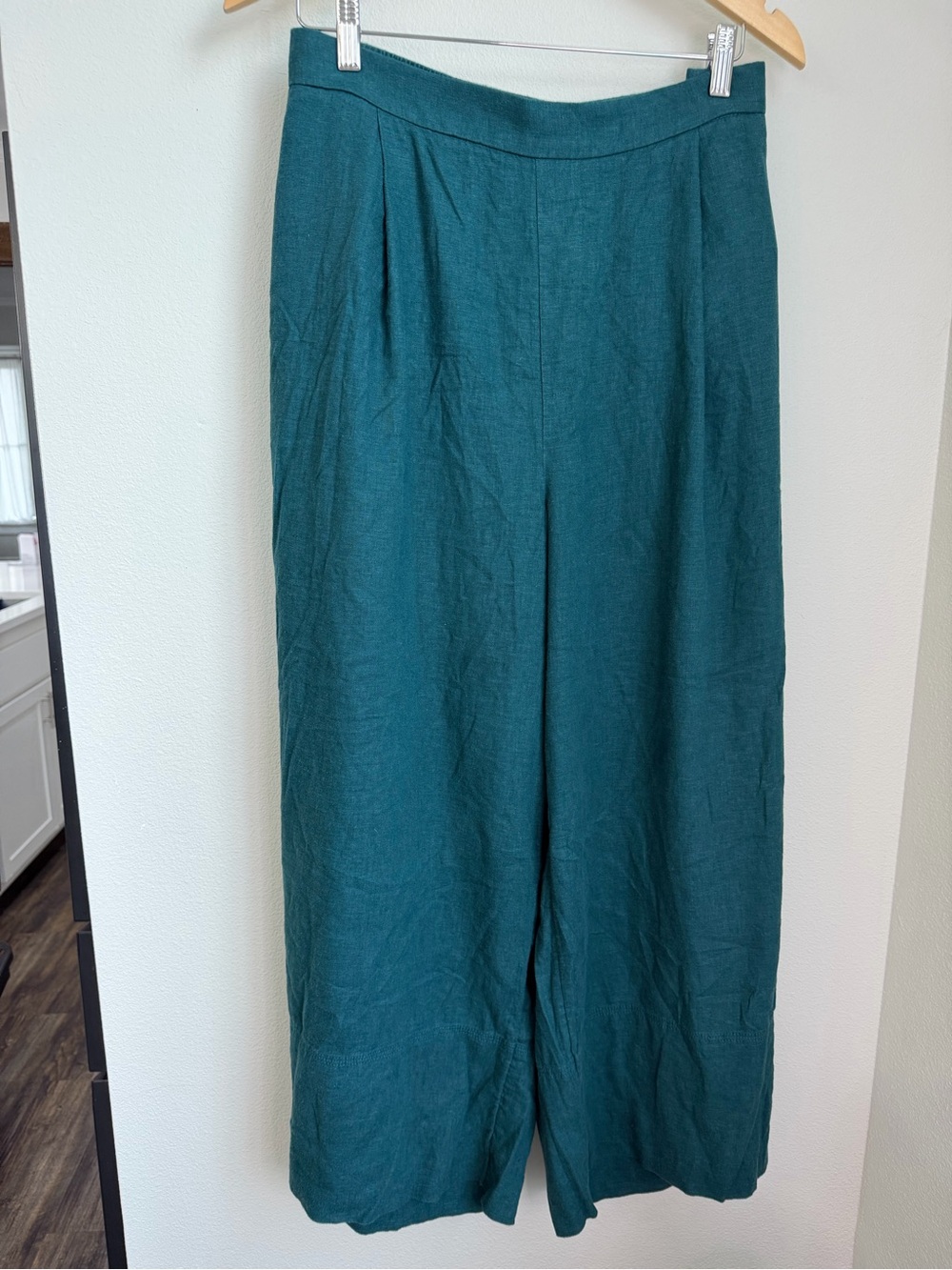 Banana Republic Deep Free Wide-Leg Linen Blend Pants Oversized